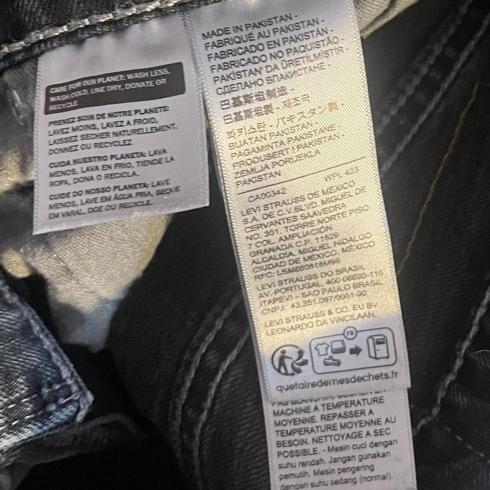 Levi's 559 Jeans Mens 30x32 Relaxed Straight Blue Denim Medium Dark Wash - Picture 5 of 6